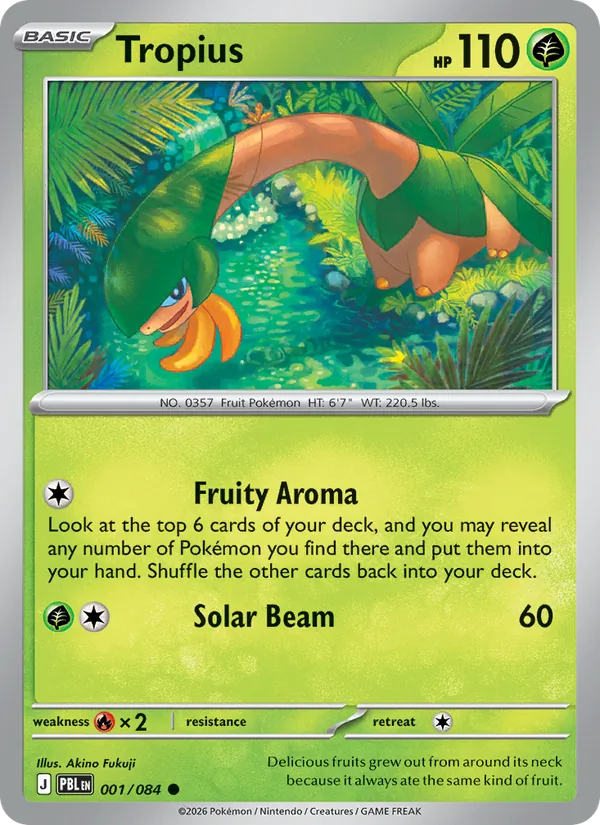 Card Tropius from the Pitch Black set
