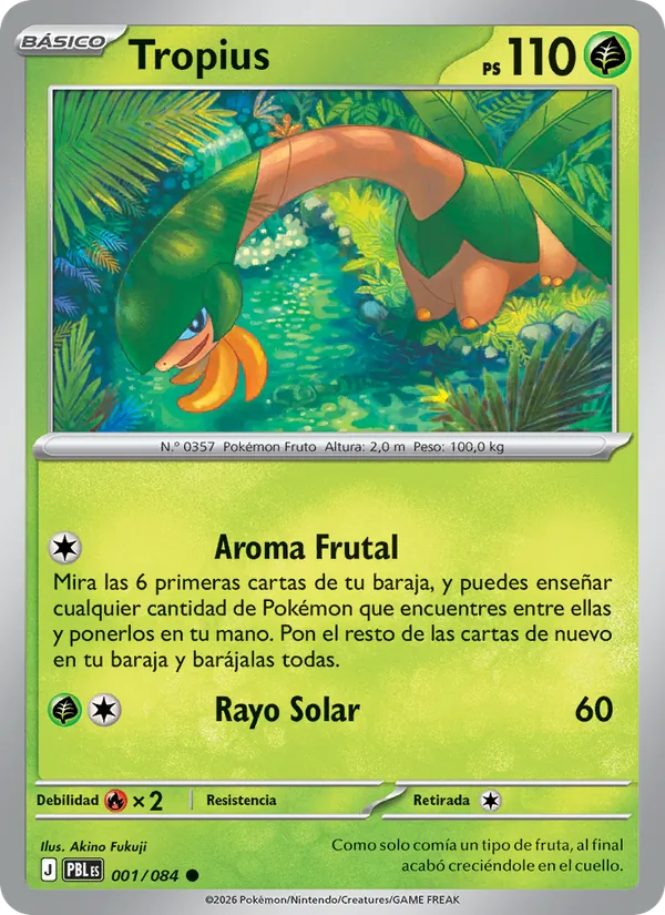Carta Tropius del set Oscuridad Absoluta