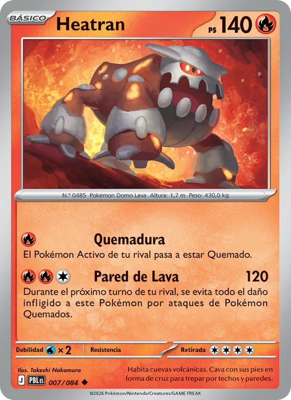 Carta Heatran del set Oscuridad Absoluta