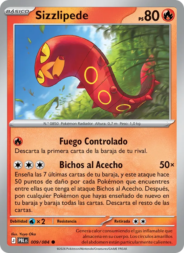 Carta Sizzlipede del set Oscuridad Absoluta