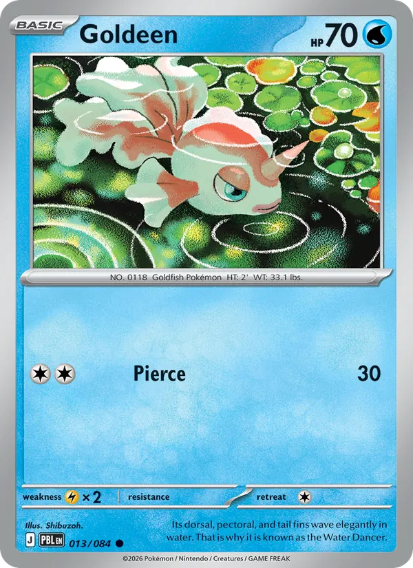 Card Goldeen from the Pitch Black set