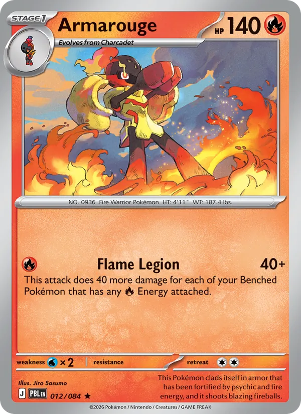 Card Armarouge from the Pitch Black set