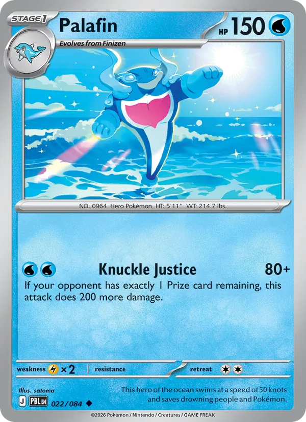 Card Palafin from the Pitch Black set