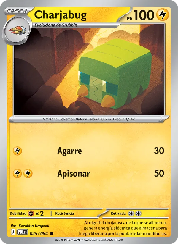 Carta Charjabug del set Oscuridad Absoluta