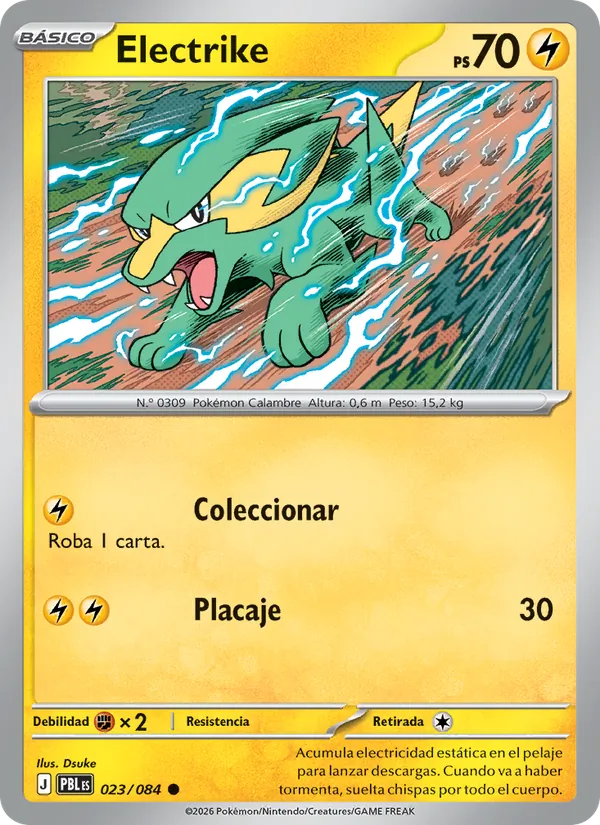 Carta Electrike del set Oscuridad Absoluta
