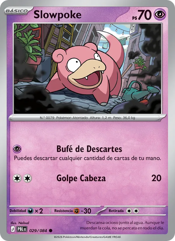 Carta Slowpoke del set Oscuridad Absoluta