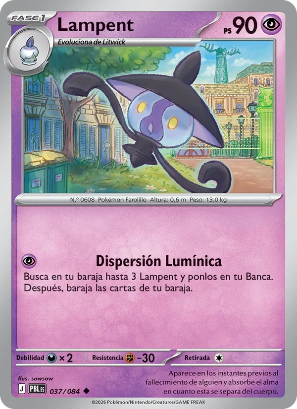 Carta Lampent del set Oscuridad Absoluta