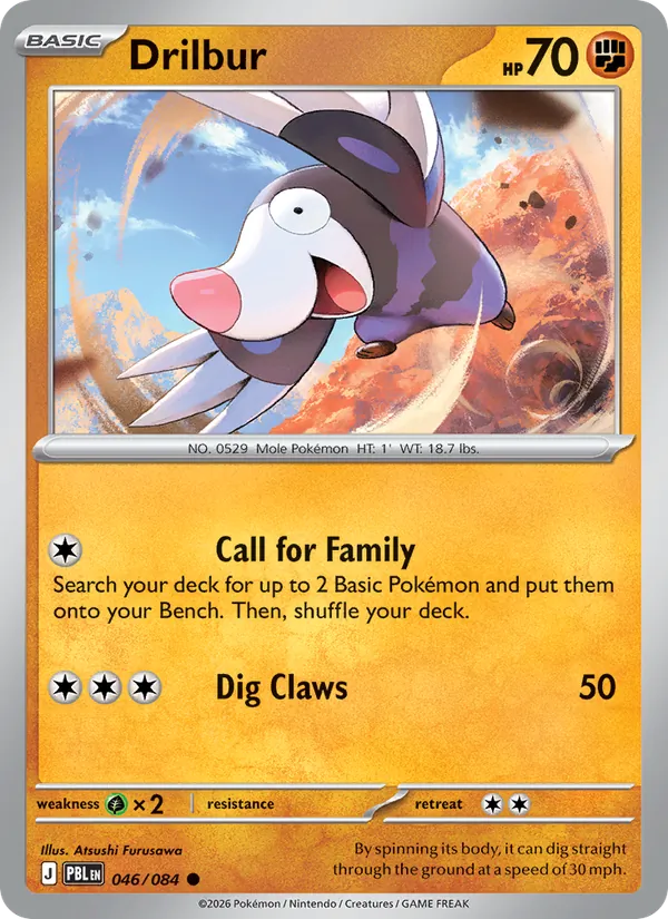Card Drilbur from the Pitch Black set