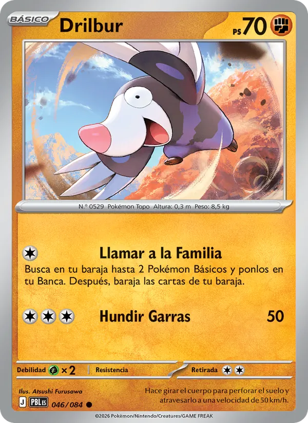 Carta Drilbur del set Oscuridad Absoluta