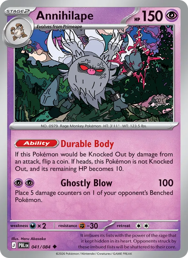 Card Annihilape from the Pitch Black set