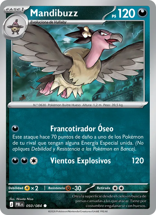 Carta Mandibuzz del set Oscuridad Absoluta