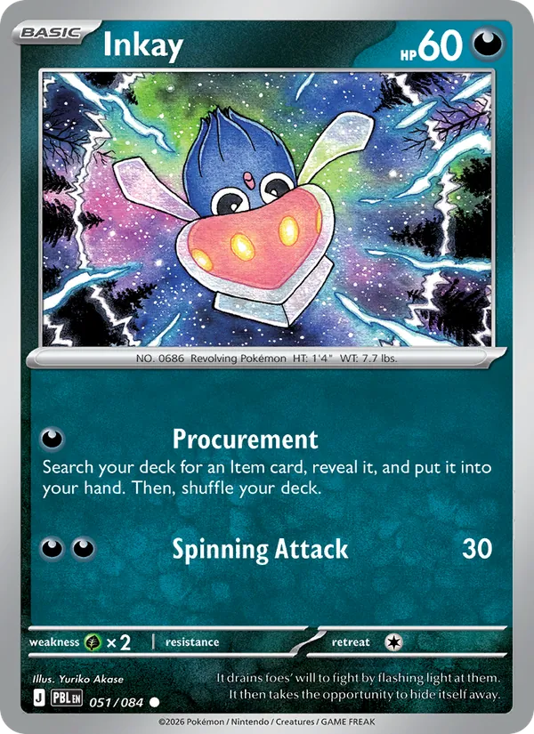 Card Inkay from the Pitch Black set