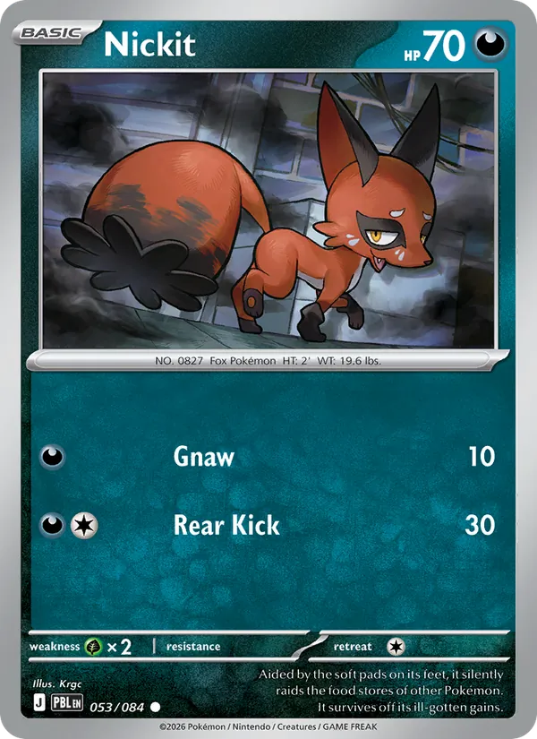 Card Nickit from the Pitch Black set