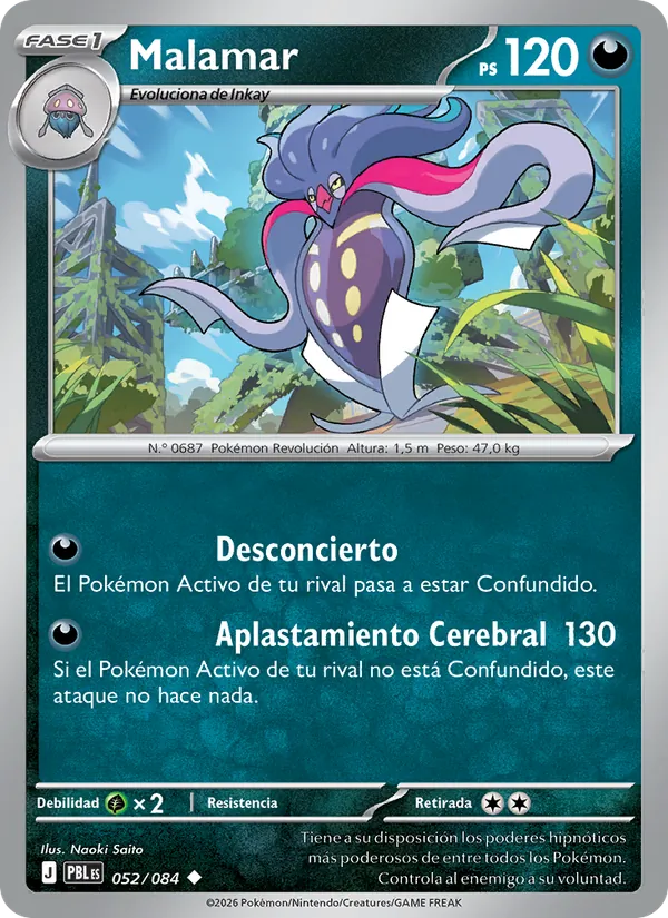 Carta Malamar del set Oscuridad Absoluta