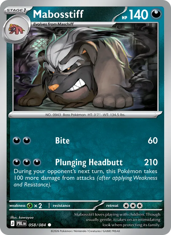 Card Mabosstiff from the Pitch Black set