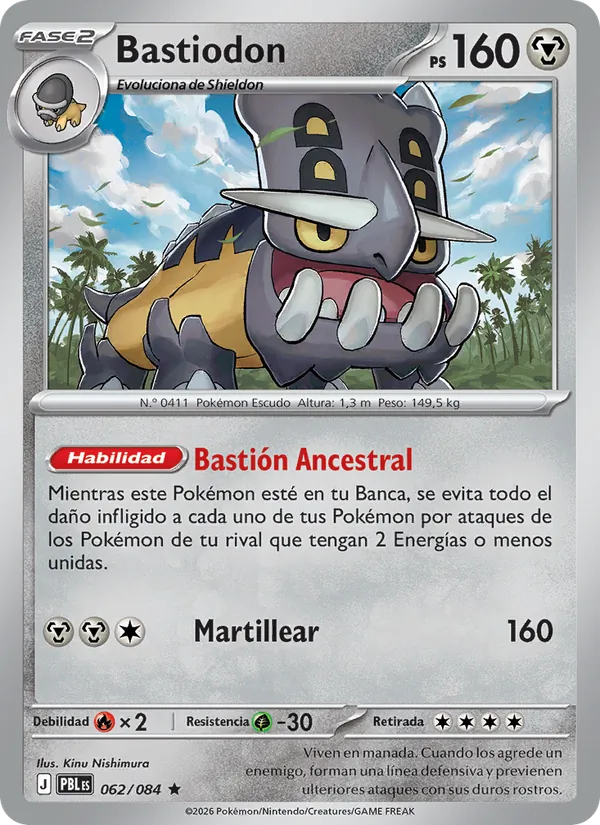 Carta Bastiodon del set Oscuridad Absoluta