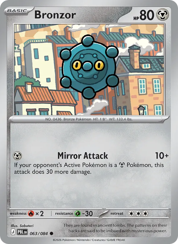 Card Bronzor from the Pitch Black set