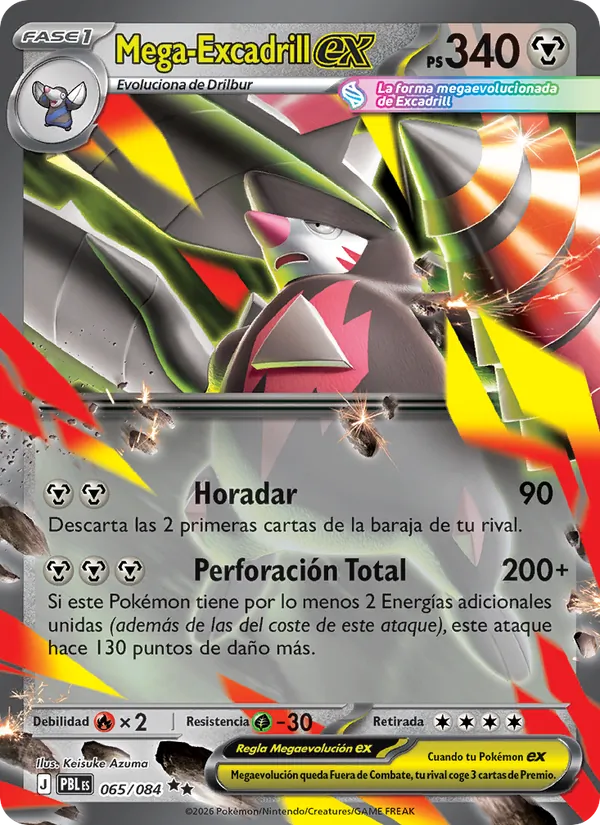 Carta Mega-Excadrill ex del set Oscuridad Absoluta