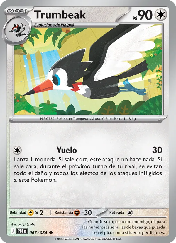Carta Trumbeak del set Oscuridad Absoluta