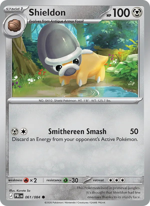 Card Shieldon from the Pitch Black set