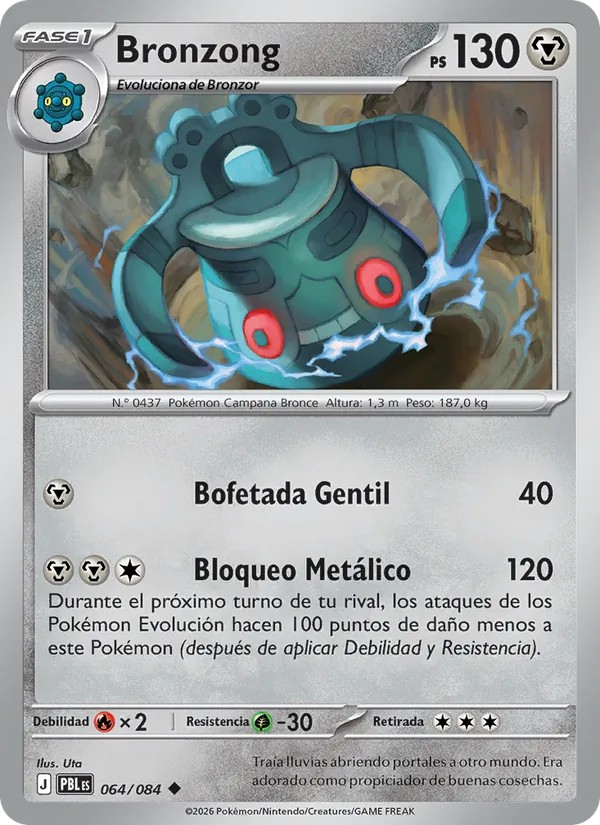 Carta Bronzong del set Oscuridad Absoluta
