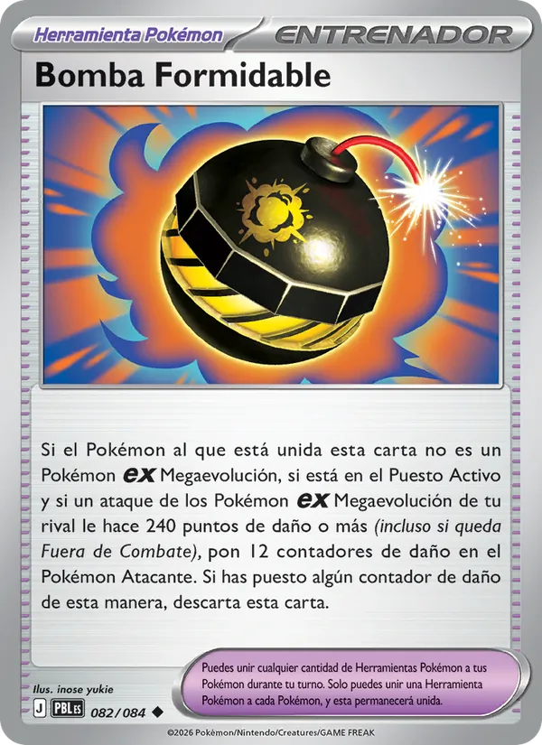 Carta Bomba Formidable del set Oscuridad Absoluta
