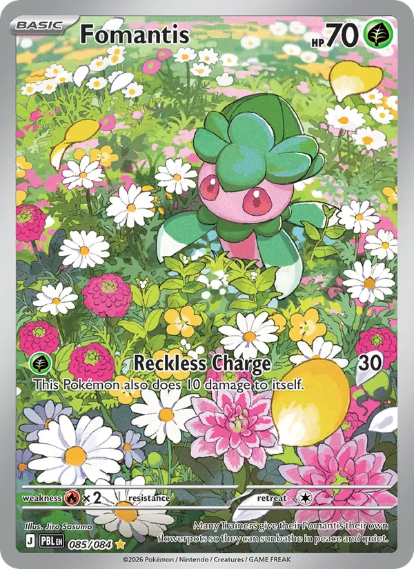 Card Fomantis from the Pitch Black set