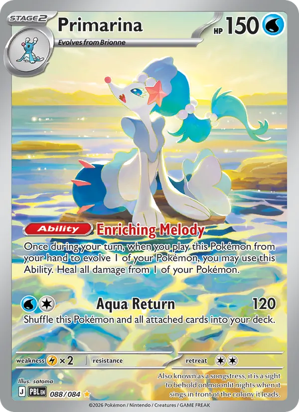 Card Primarina from the Pitch Black set