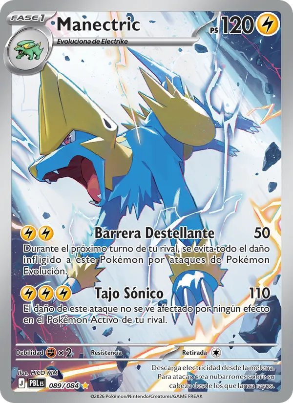 Carta Manectric del set Oscuridad Absoluta