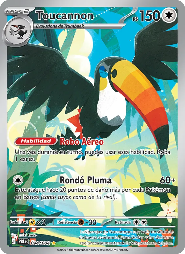 Carta Toucannon del set Oscuridad Absoluta