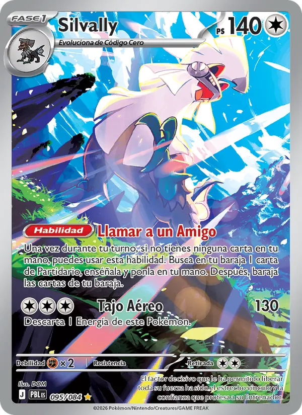 Carta Silvally del set Oscuridad Absoluta