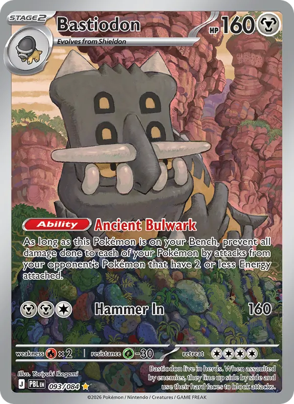 Card Bastiodon from the Pitch Black set