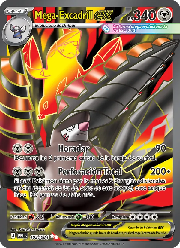 Carta Mega-Excadrill ex del set Oscuridad Absoluta
